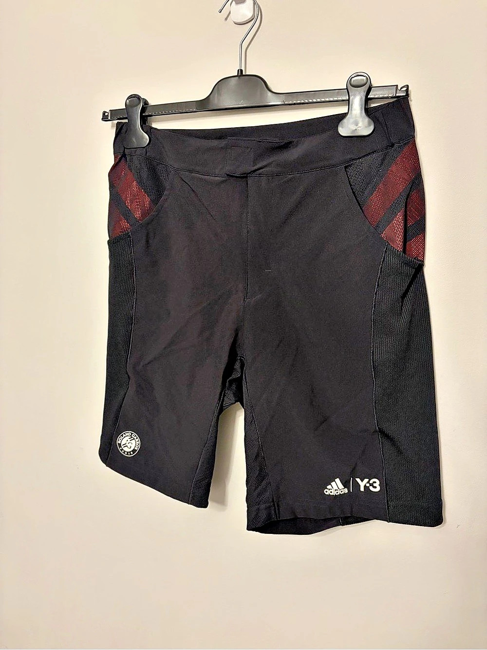 adidas Y-3 Athletic Shorts Black & Red Size Small